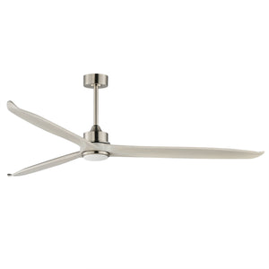 Woodwind 80" Solid Wood Blade Fan W LED Light Kit