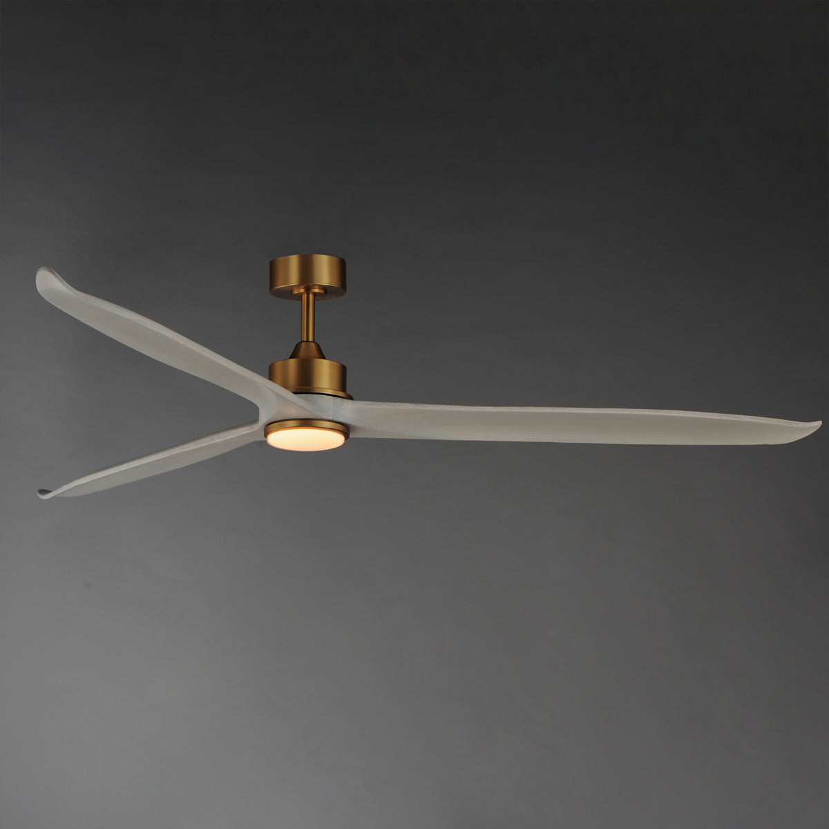 Woodwind 80" Solid Wood Blade Fan W LED Light Kit