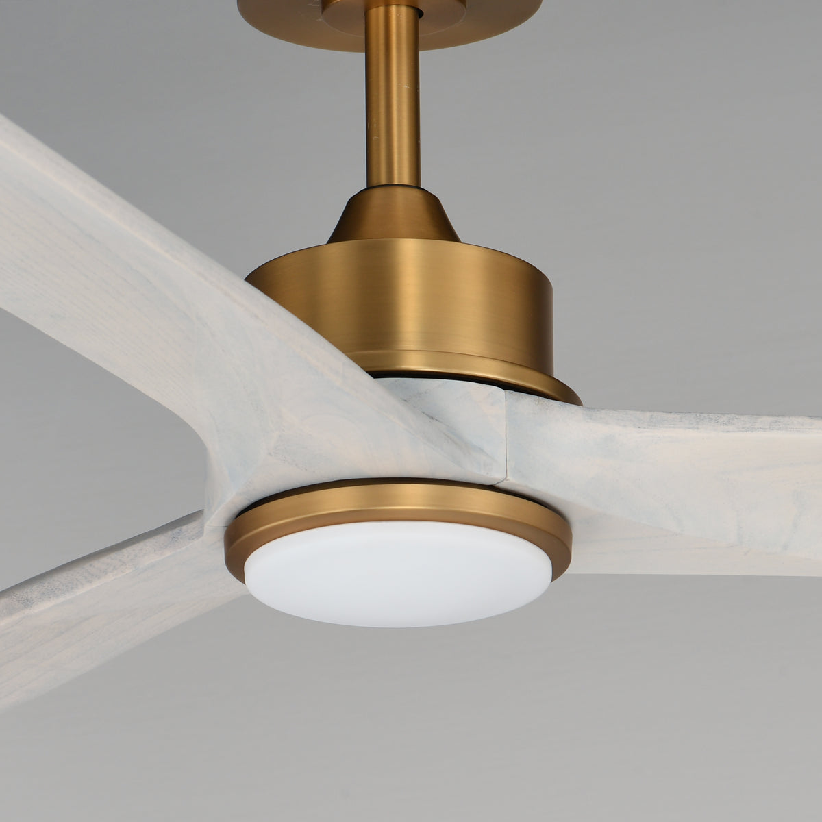 Woodwind 80" Solid Wood Blade Fan W LED Light Kit