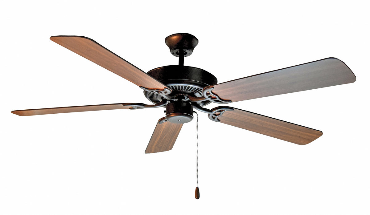 Basic-Max 52" Black Fan Black/Walnut Blades