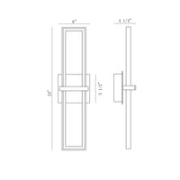 Bordo 24" Integrated LED Outdoor Wall Sconce
