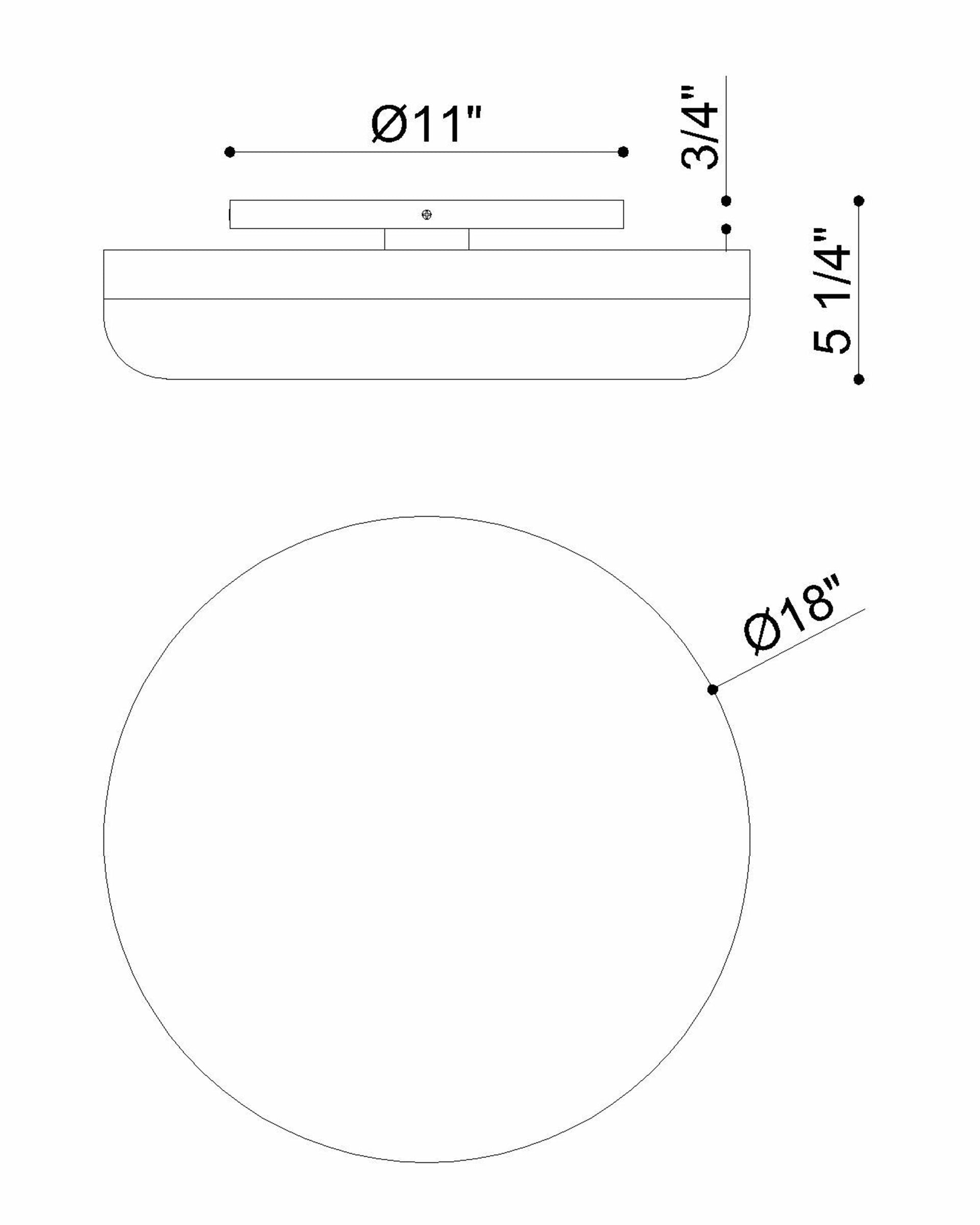 Harwel 18" Integrated LED Flush Mount