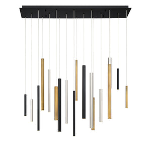 Santana 18-Light 42" Integrated LED Multi Drop Chandelier