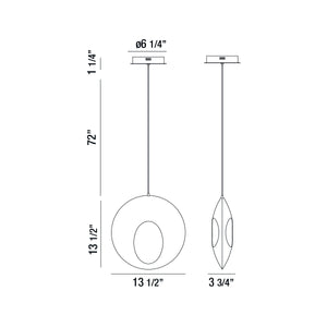 Arlington 14" Integrated LED Pendant