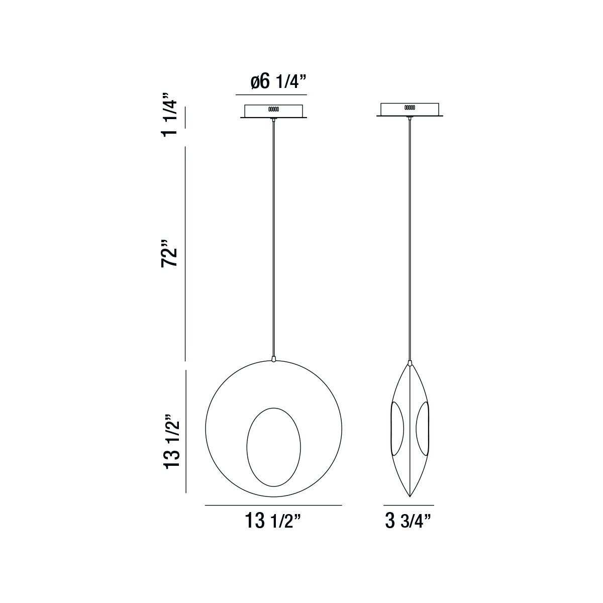 Arlington 14" Integrated LED Pendant