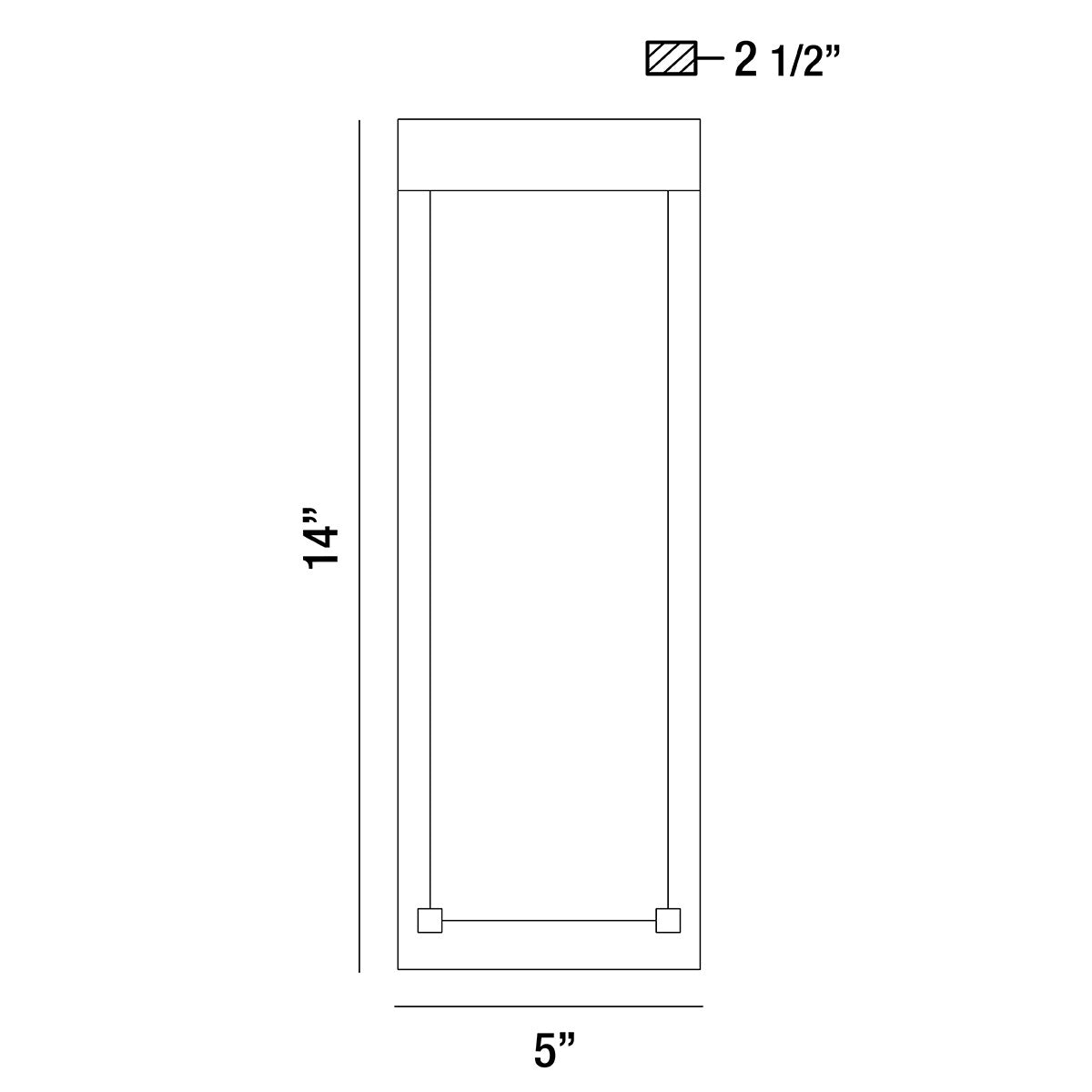 Kabo 14" Integrated LED Outdoor Wall Sconce