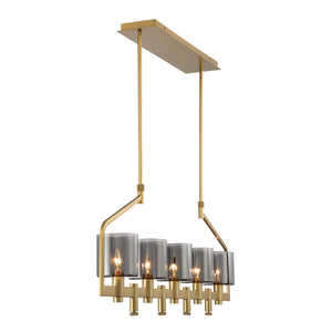 Decato 5-Light 42" Linear Chandelier