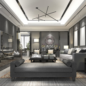 Crossroads 9-Light 57" Integrated LED Flush Mount