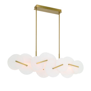Nuvola 56" Integrated LED Linear Chandelier