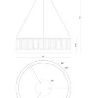 Empra 30" Integrated LED Chandelier