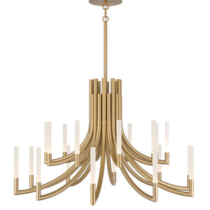 Olette 2-Tiers 20-Light 42" Integrated LED Grand Chandelier