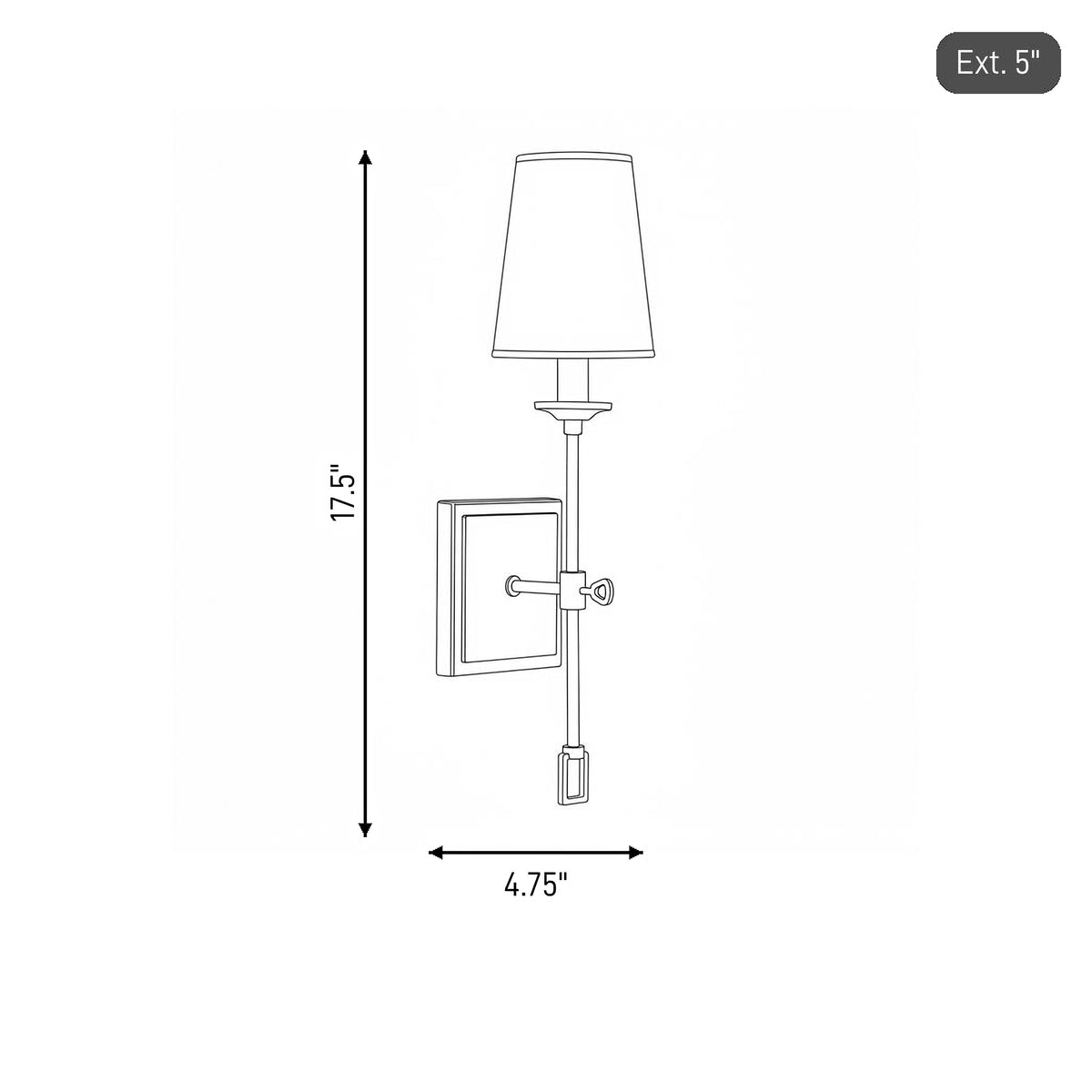 Lorainne 1-Light Wall Sconce