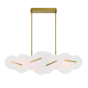 Nuvola 56" Integrated LED Linear Chandelier