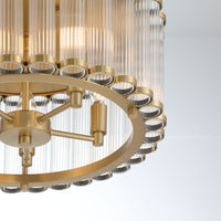 Glasbury 5-Light 18" Flush Mount