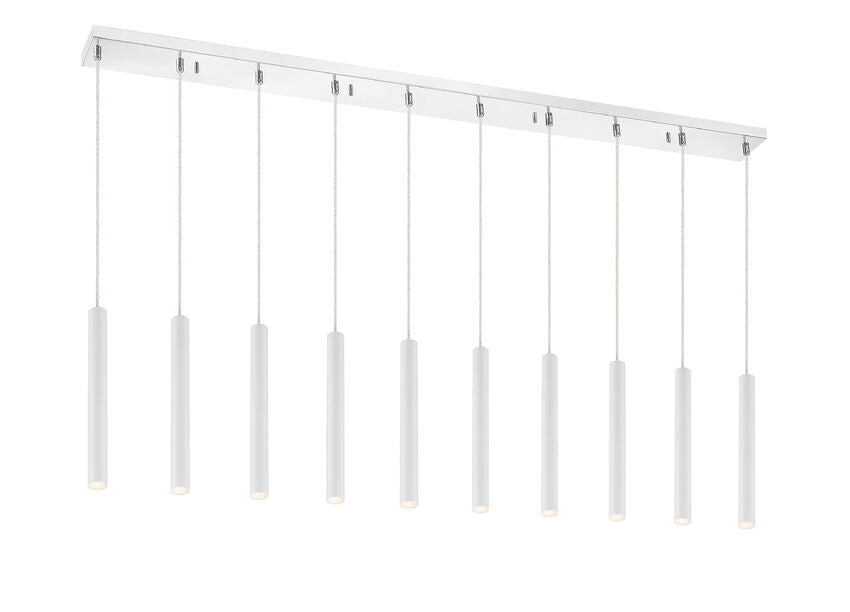 Forest 10 Light Linear Chandelier
