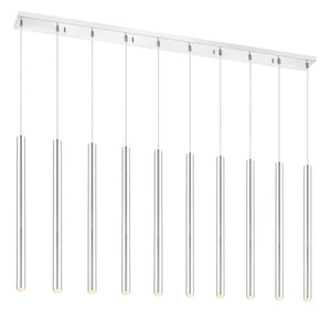 Forest 10 Light Linear Chandelier