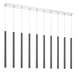 Forest 10 Light Linear Chandelier