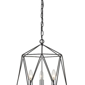 Geo 3 Light Chandelier 3 x 60W - Candelabra