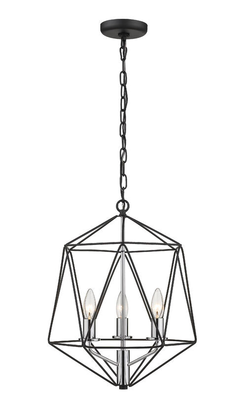 Geo 3 Light Chandelier 3 x 60W - Candelabra