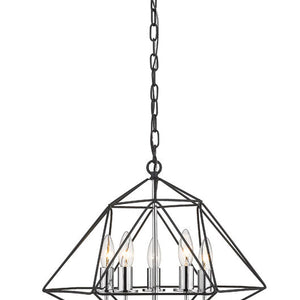 Geo 5 Light Chandelier 5 x 60W - Candelabra