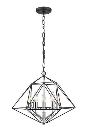 Geo 5 Light Chandelier 5 x 60W - Candelabra