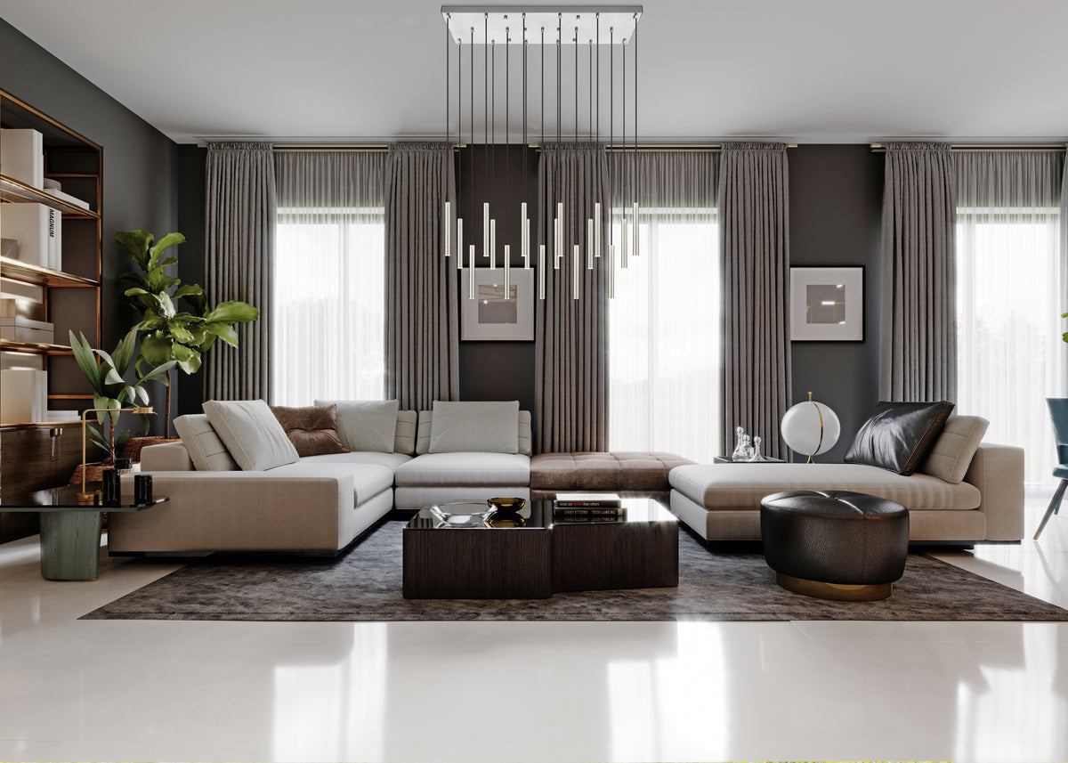 Forest 23 Light Linear Chandelier