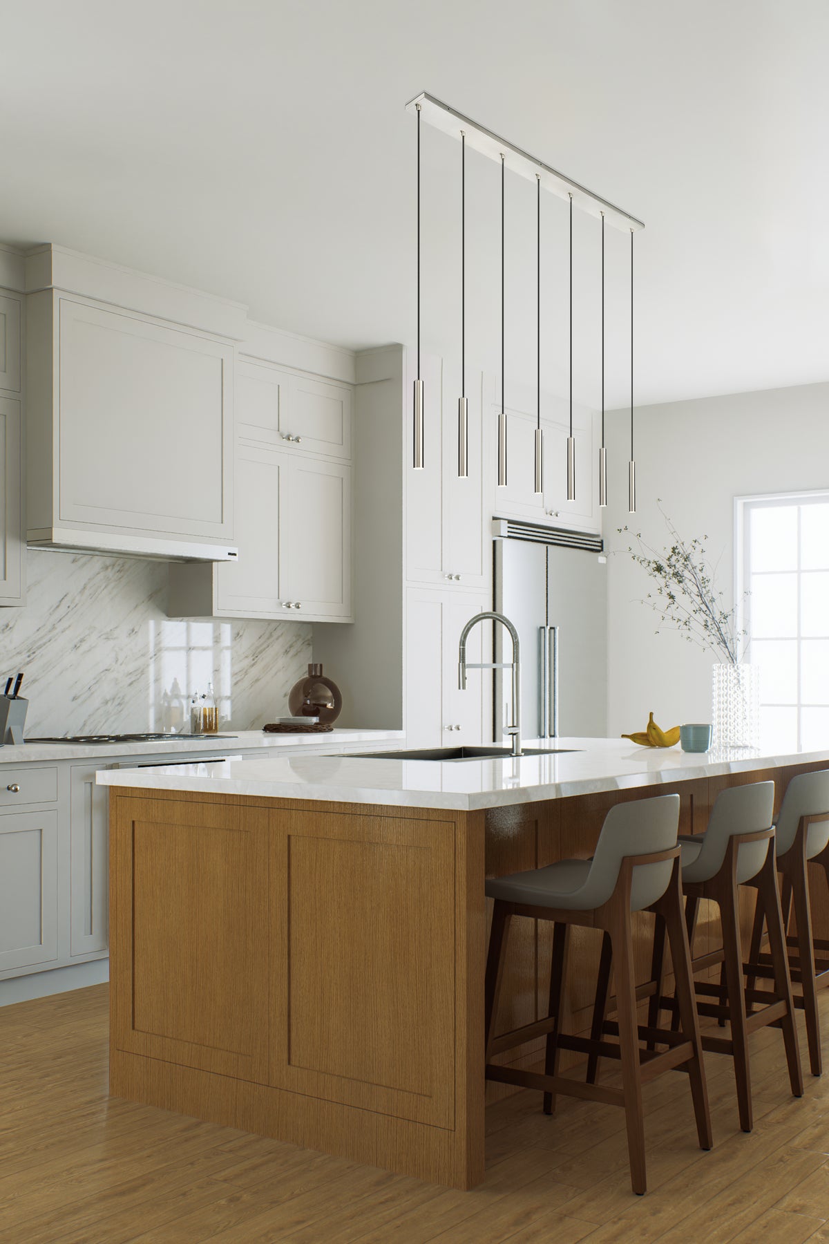 Forest 7 Light Linear Chandelier