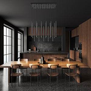 Forest 17 Light Linear Chandelier