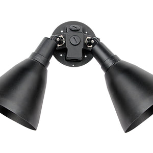 Spots 2-Light Outdoor Wall Mount