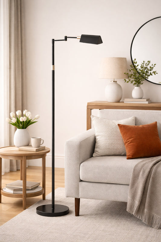 50.25-in Swing Arm Floor Lamp