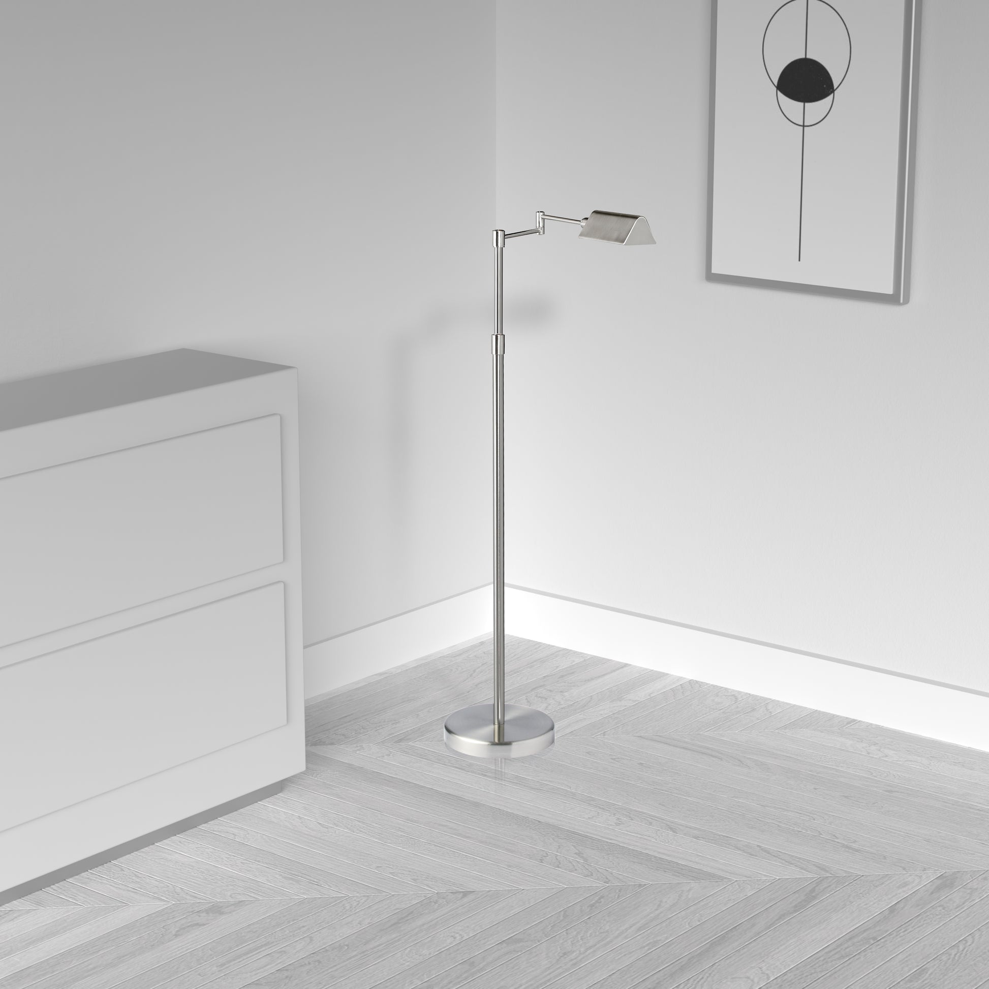 50.25-in Swing Arm Floor Lamp
