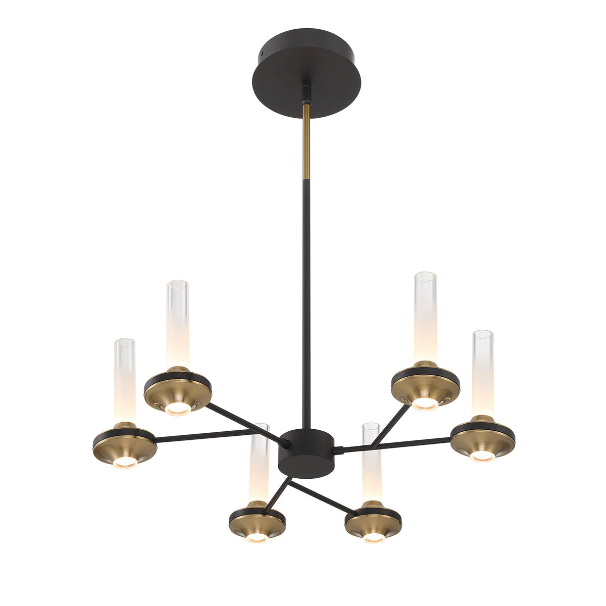 Torcia 6-Light 24" Integrated LED Pendant Chandelier