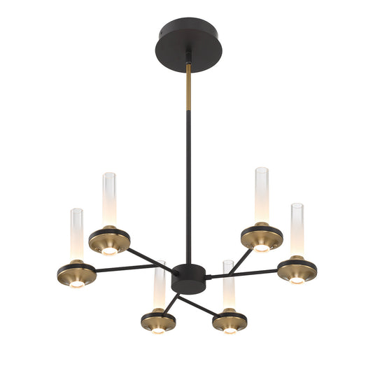 Torcia 6-Light 24" Integrated LED Pendant Chandelier