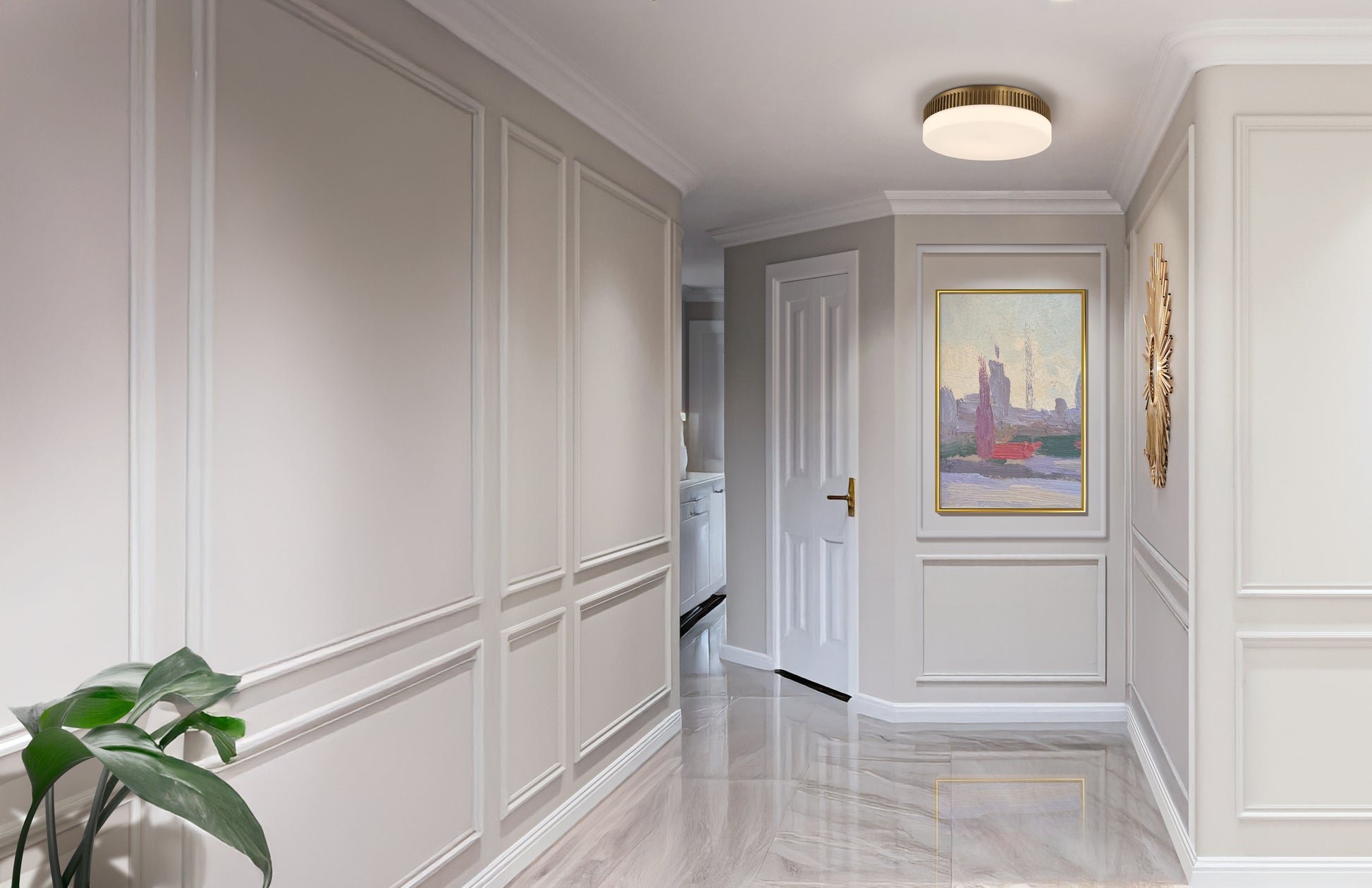 Purgos 18" Integrated LED Flush Mount