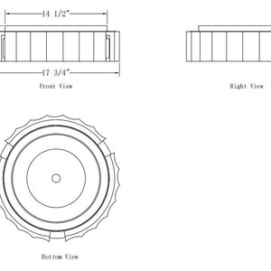 Roslington 18" Integrated LED Flush Mount