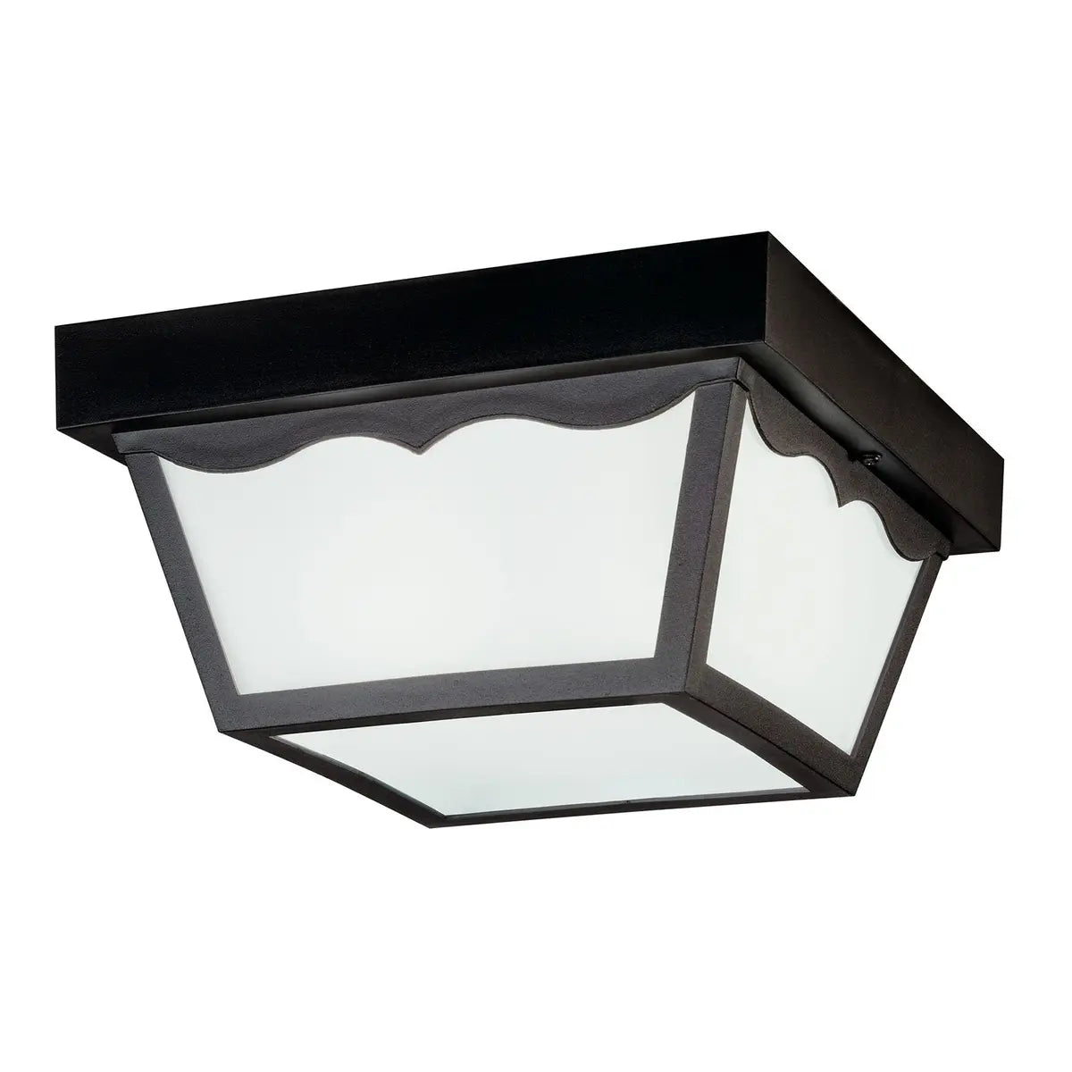 Outdoor Plastic Fixtures Outdoor Ceiling 2Lt Flush Mount