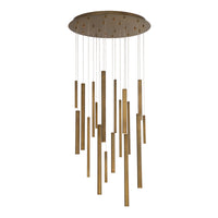 Santana 18-Light 24" Integrated LED Multi Drop Chandelier