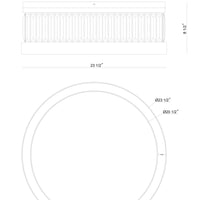 Empra 24" Integrated LED Flush Mount