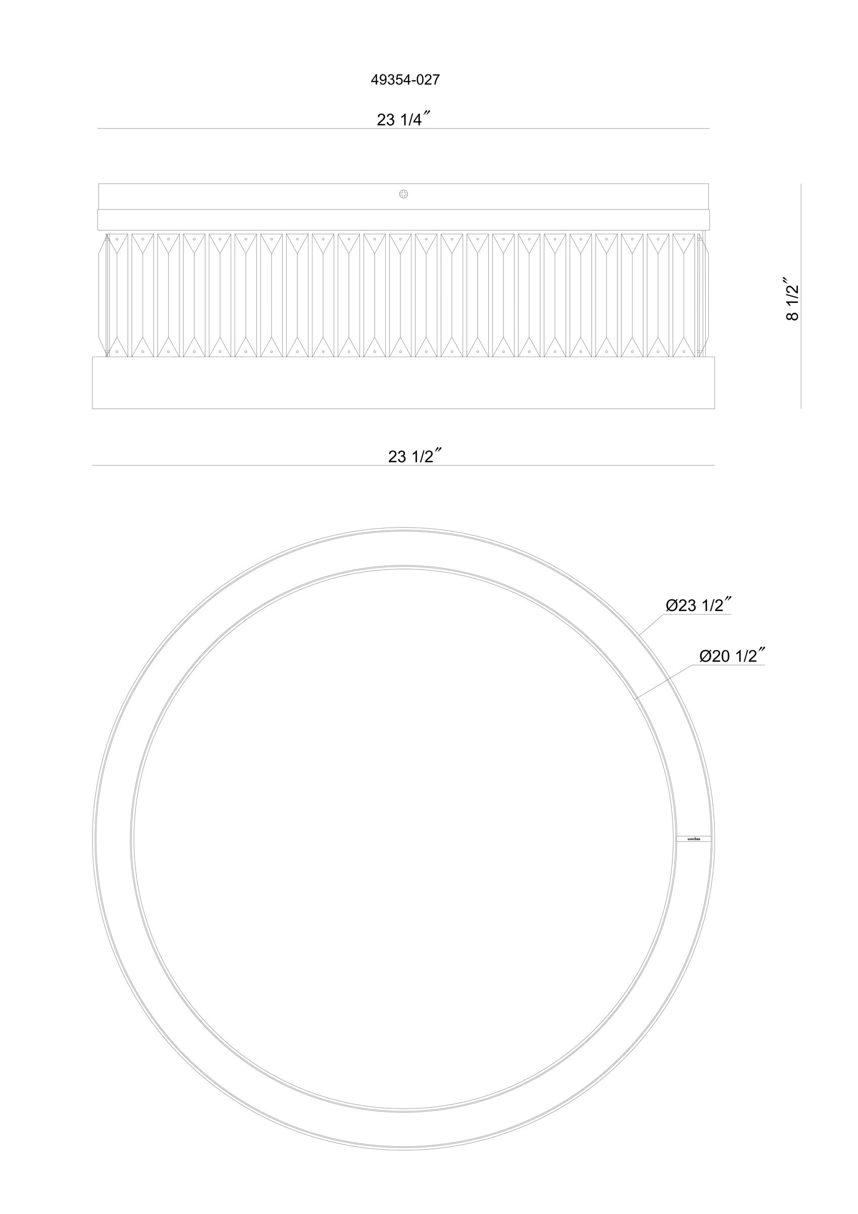 Empra 24" Integrated LED Flush Mount