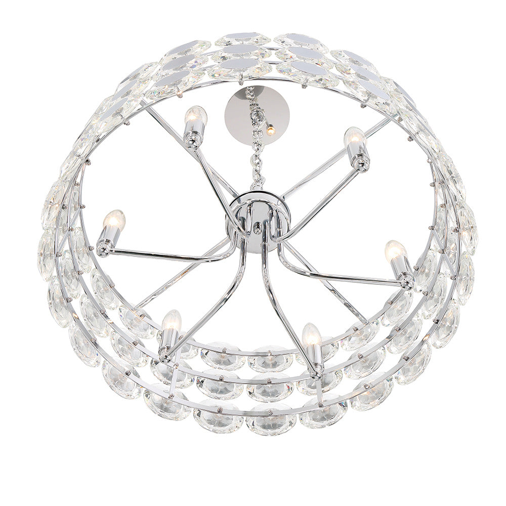Perrene 6-Light 23" Pendant Chandelier