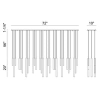 Santana 30-Light 72" Integrated LED Grand Chandelier