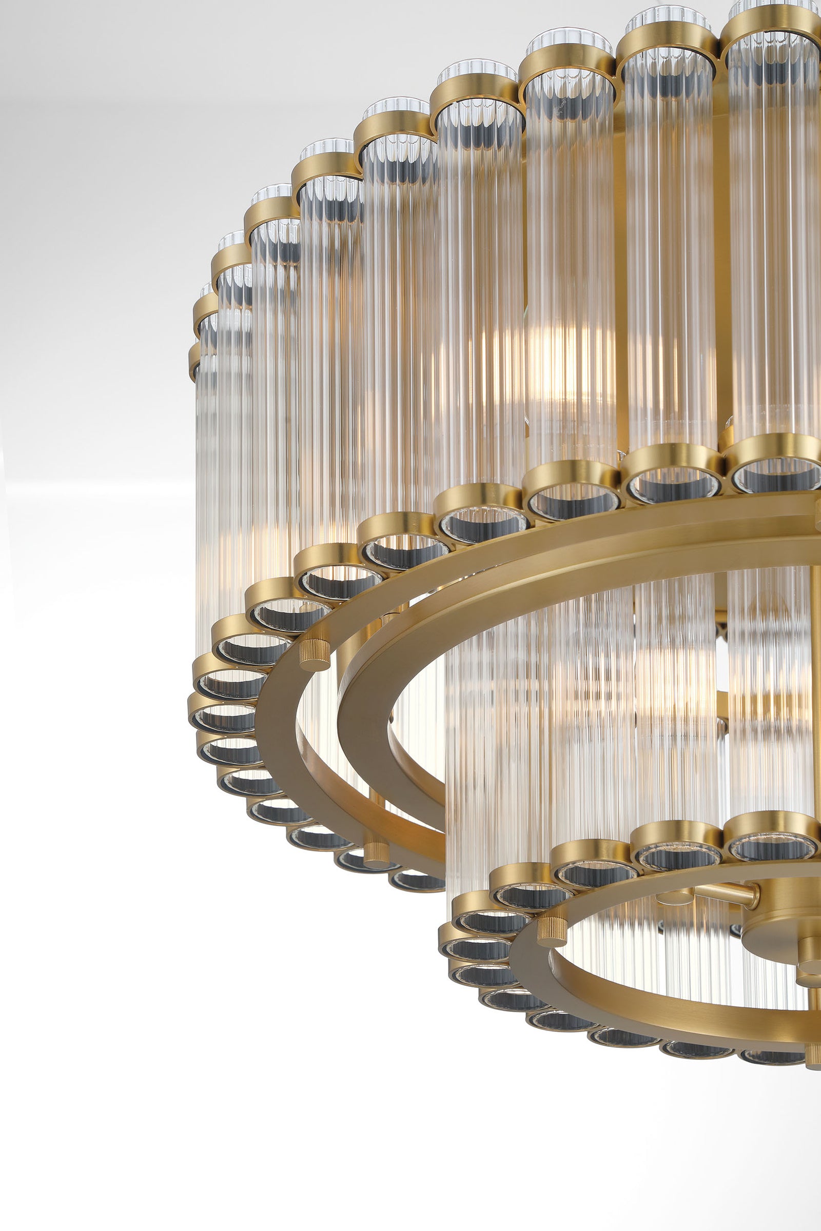 Glasbury 2-Tiers 9-Light 24" Flush Mount