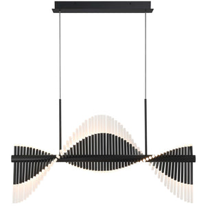 Voltik 60-Light 40" Integrated LED Linear Chandelier
