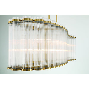 Glasbury 10-Light 52" Linear Chandelier