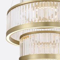 Empra 3-Tiers 3-Light 35" Integrated LED Grand Chandelier