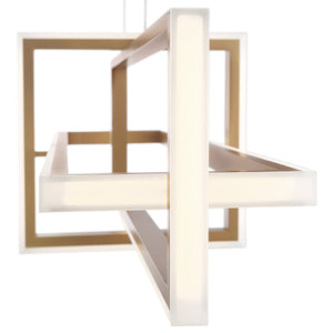 Bordo 3-Light 38" Integrated LED Linear Chandelier