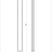 Tribek 60" Integrated LED Outdoor Wall Sconce