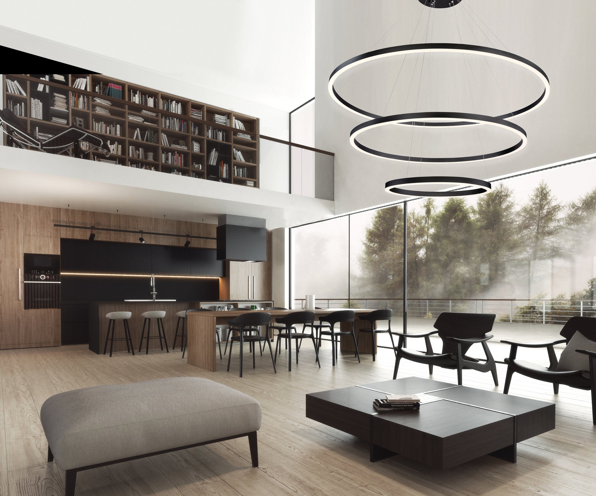 Spunto 3-Tiers 3-Light 61" Integrated LED Grand Chandelier