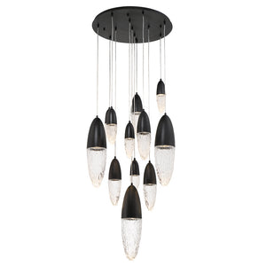 Ecrou 12-Light 30" Multi Drop Chandelier