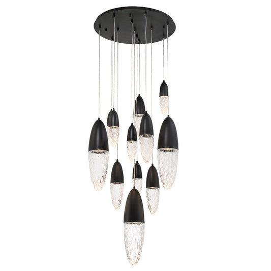 Ecrou 12-Light 30" Multi Drop Chandelier